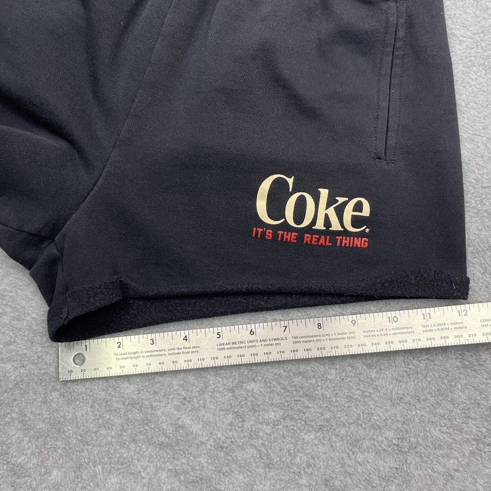 Pacsun Coke Women's Small Sweat Shorts Black Cuffed Pockets